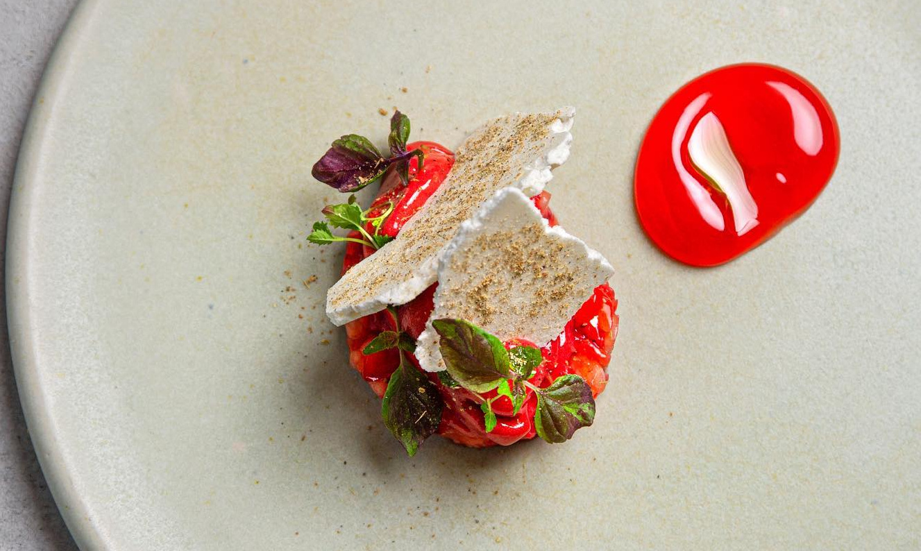 One of the dishes at Opheem Birmingham.