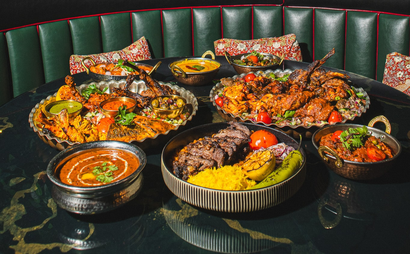Selection of dishes available at Qavali Birmingham.