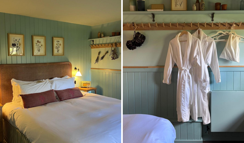 Bedroom at The Merry Harriers in Surrey.