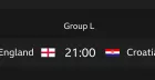England v Croatia