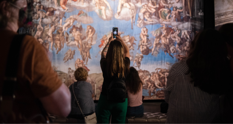 Michelangelo’s Sistine Chapel Exhibition in London.