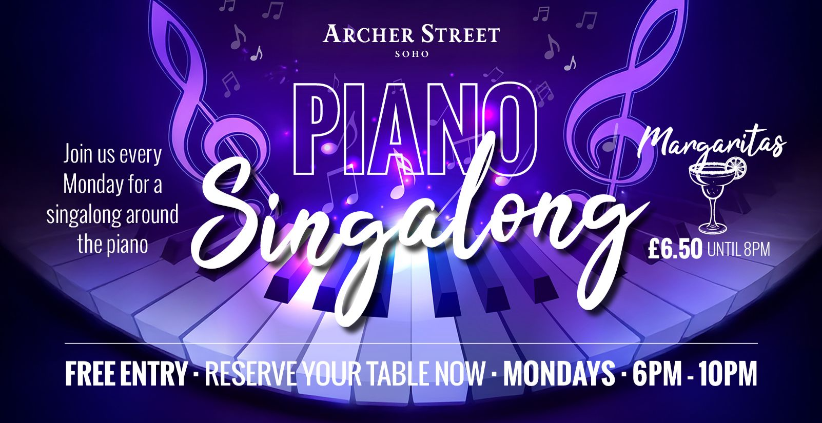 Archer Street Soho: Piano Sing Along