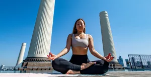 Sunrise Yoga on the rooftop