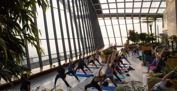Yoga at Sky Garden