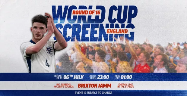 England World Cup Screening: Round of 16