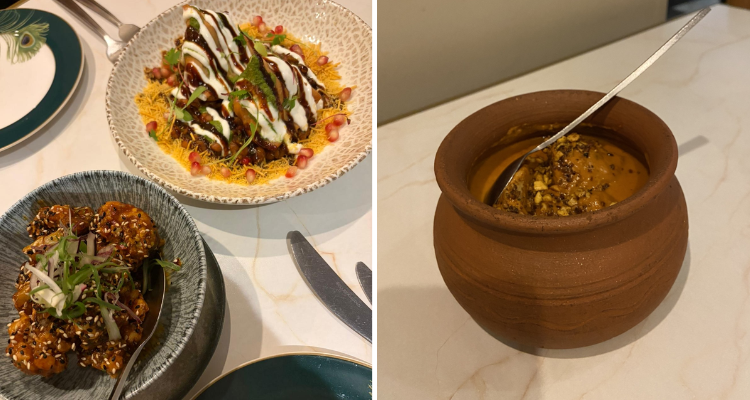 A collage of dishes at Chatora City.