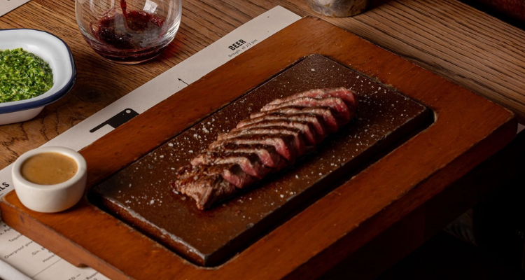 Steak at Flat Iron Birmingham.