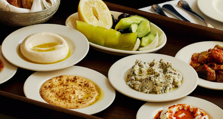 Mezze dishes at Kismet London.