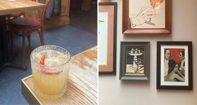 Margarita and interiors from The Crazy Goose.