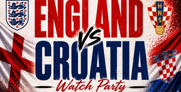 England VS Croatia - Watch Party