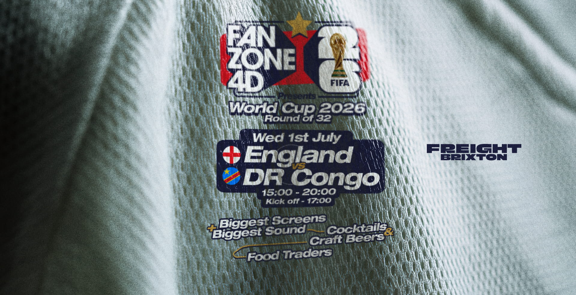 FANZONE 4D x Freight Brixton: England v DR Congo