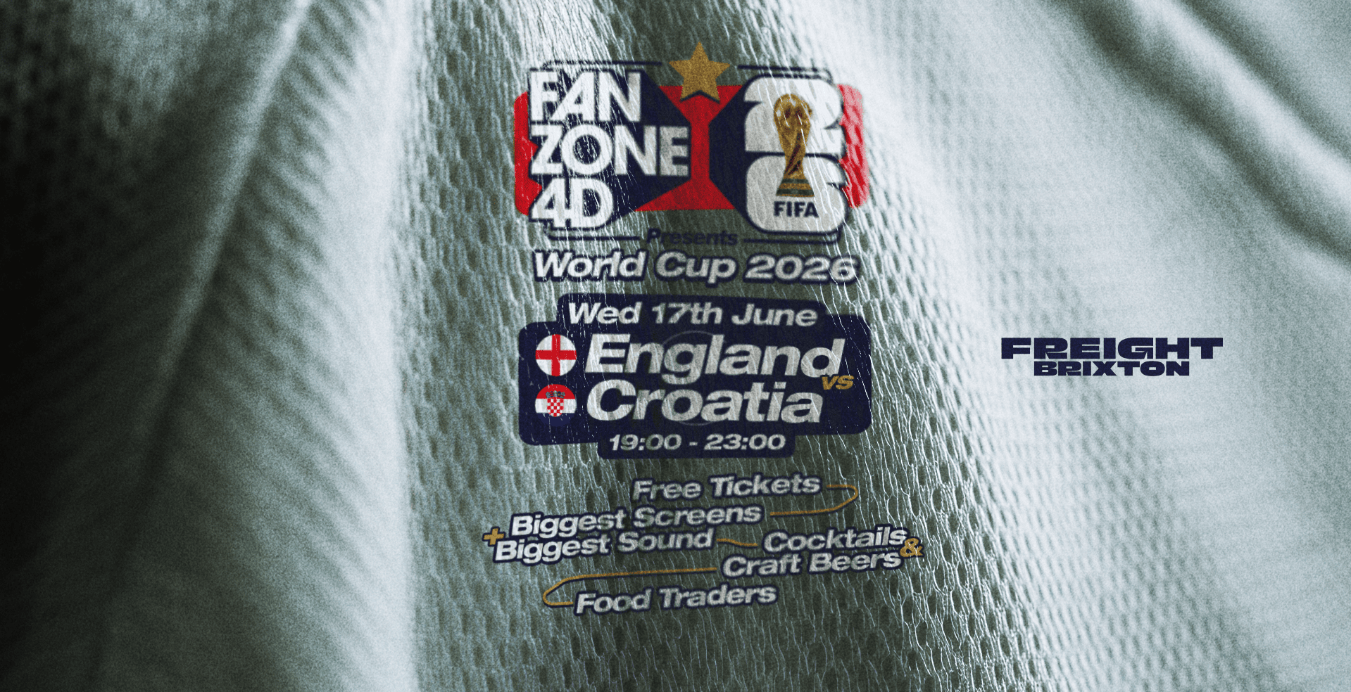 World Cup Showdown: England v Croatia Live Screening🏆