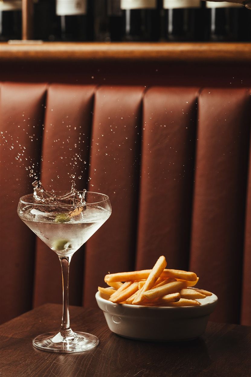 martini and fries offer MRBL london