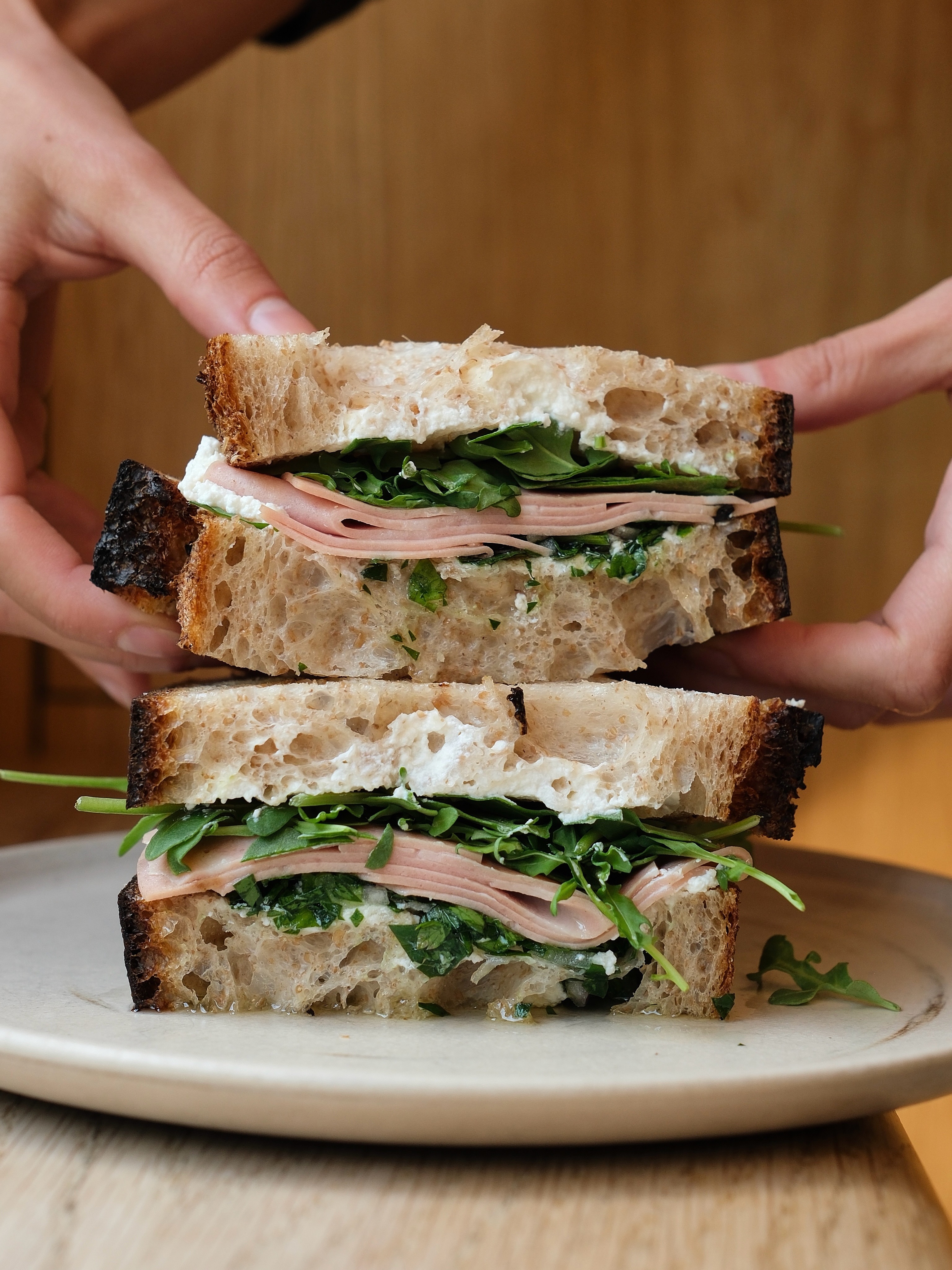 Sandwich from Popphams Bakery in London.