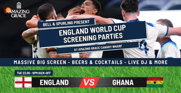 ⚽ ENGLAND VS GHANA | CANARY WHARF'S BIGGEST WORLD CUP PARTY ⚽
