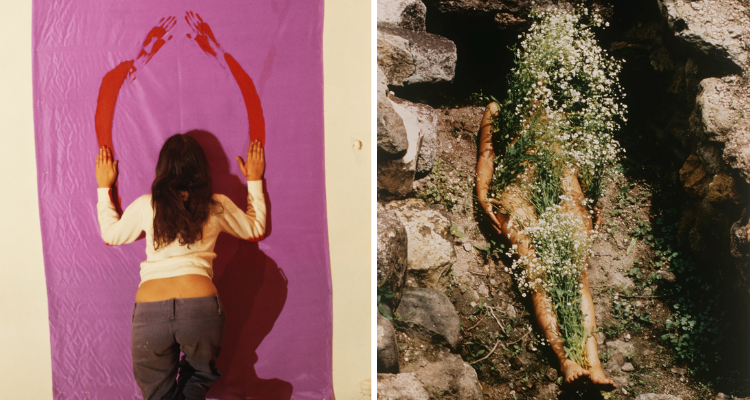 Ana Mendieta's work.