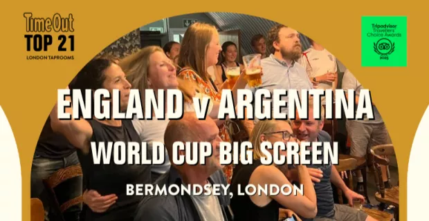 England vs Argentina | FIFA World Cup 2026 Semi Final Live at Hiver Taproom, Bermondsey