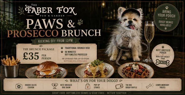 Paws & Prosecco Bottomless Brunch