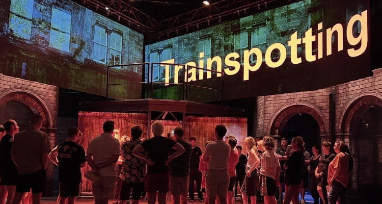 The set of Trainspotting The Musical.