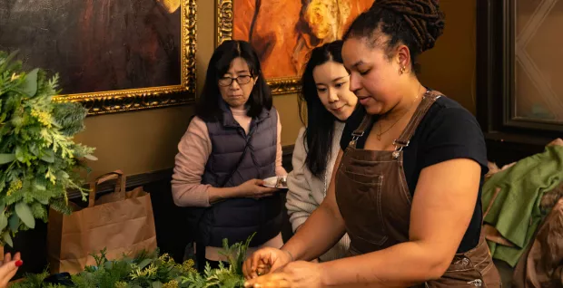 Wreath making