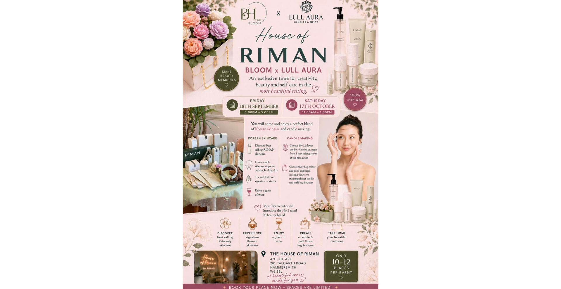 House of RIMAN: K-Beauty, Candle Blooms and a Very Good Glass of Wine
