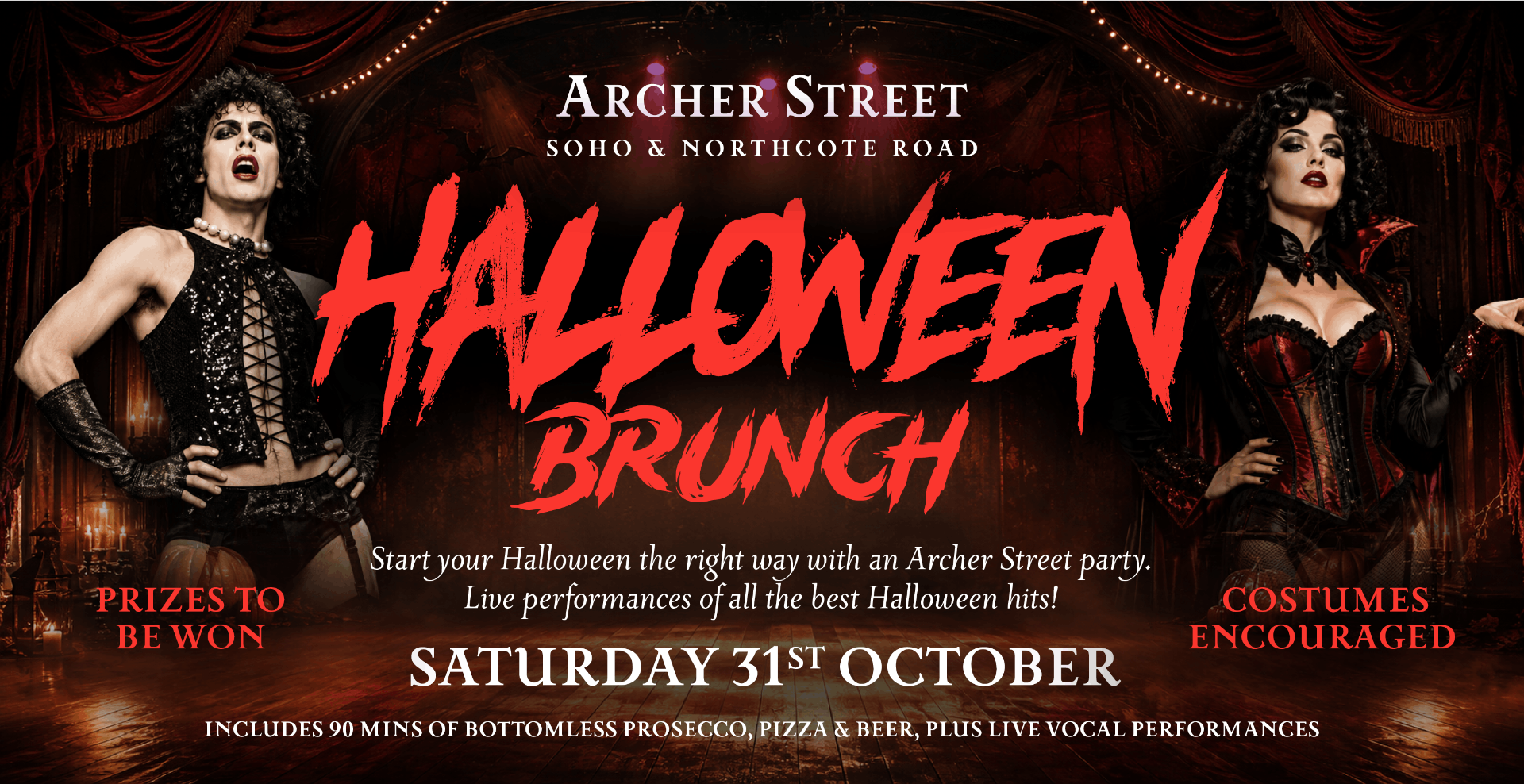 Halloween Immersive Brunch: Archer Street Northcote Road
