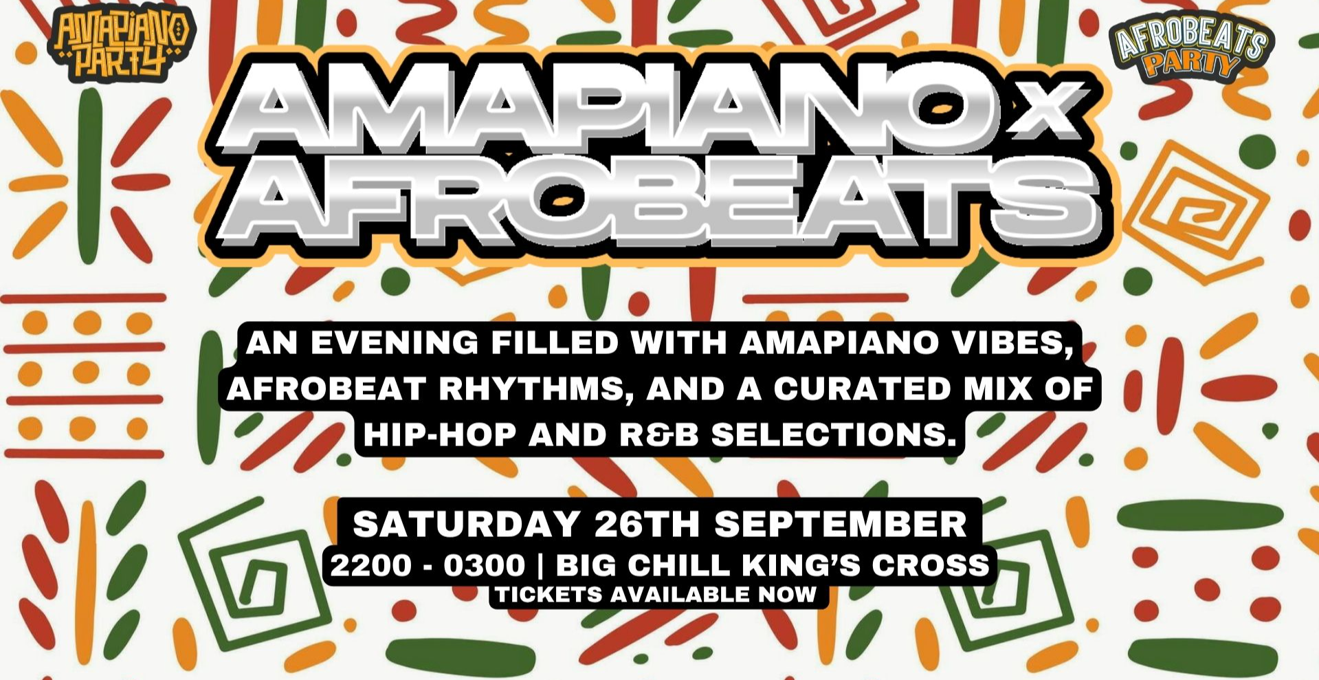 Amapiano X Afrobeats Party (London)