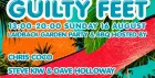 Guilty Feet free Sunday  Garden Party special & BBQ w Chris Coco ++