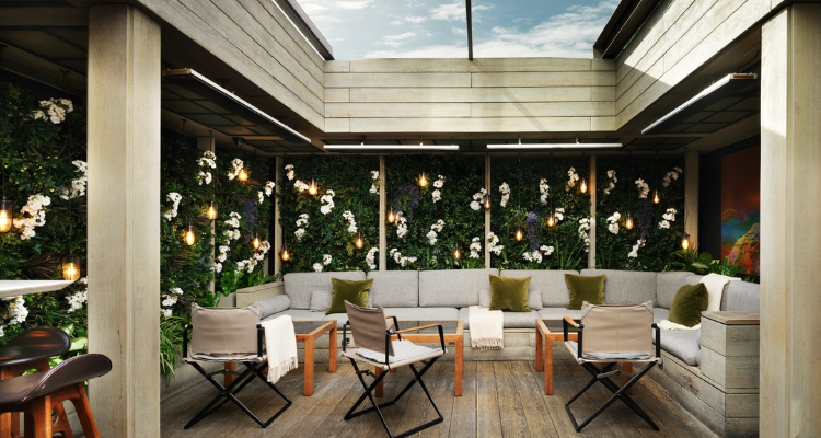 Courtyard at The Hari Hotel Bar & Terrace.