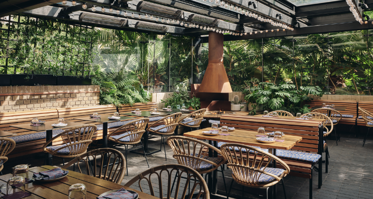 Courtyard at Isla London.