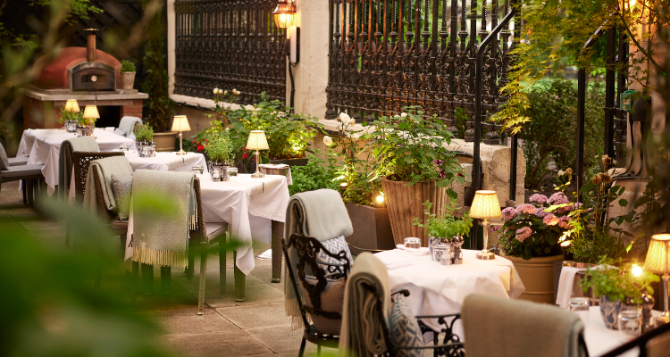 Royal Horseguards Hotel terrace.