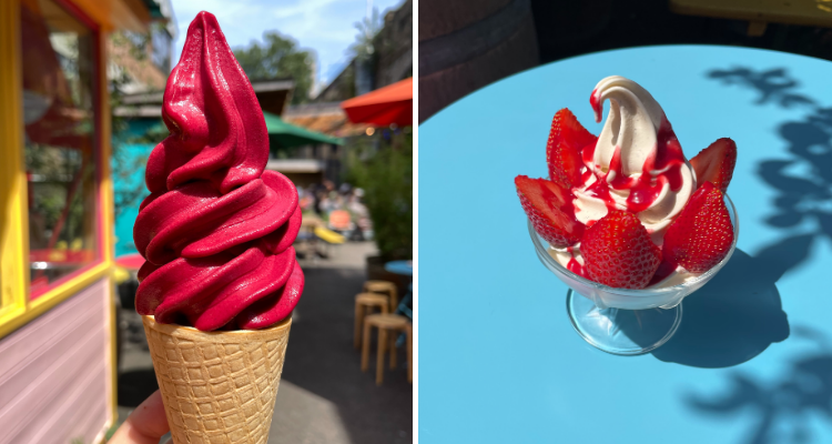Ice cream from Soft & Swirly London.