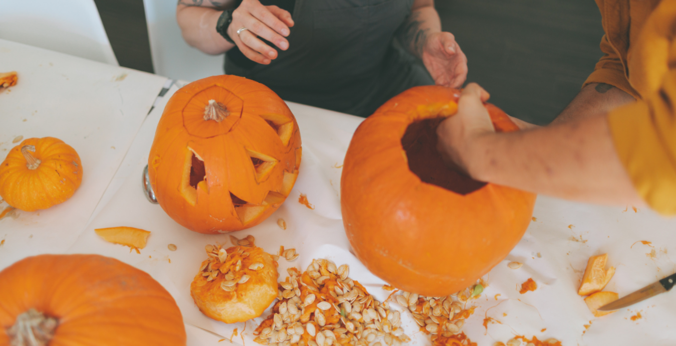 Kid's Halloween Pumpkin Carving