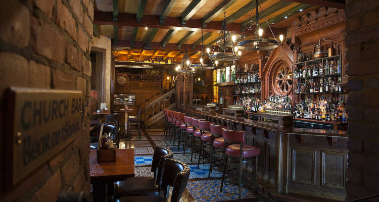 Interior at Waxy O'Connors Soho.