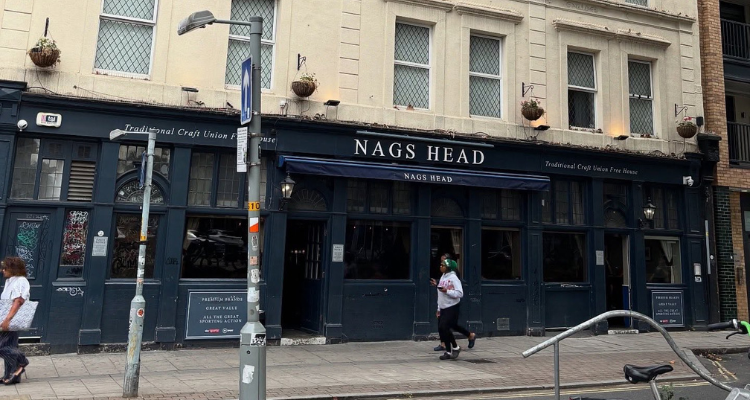 Exterior of the Nags Head in Peckham.