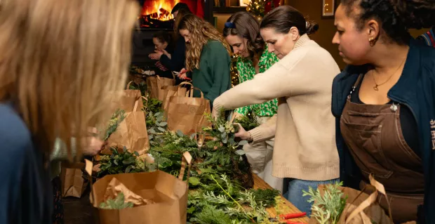 Grapes & Garland's Wreath Making
