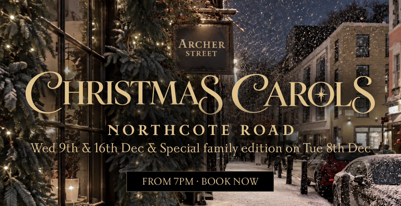 Family Christmas Carols at Archer Street Northcote Road
