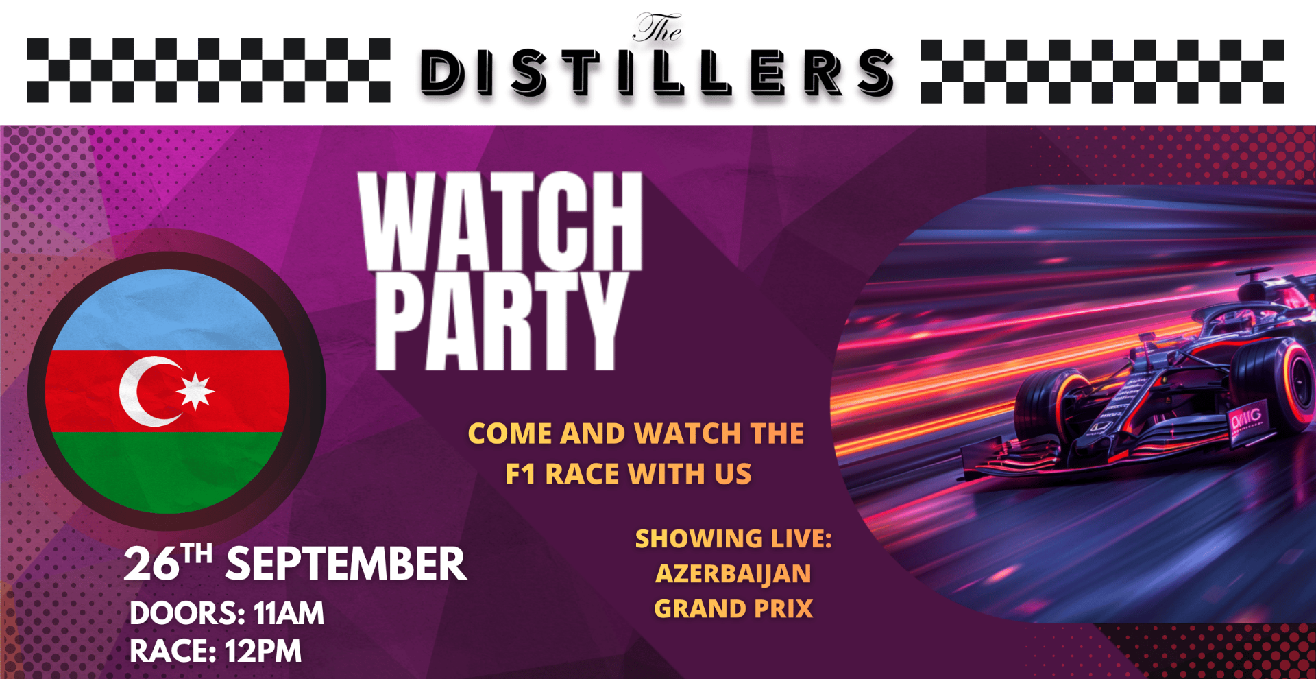Watch Party - Azerbaijan Grand Prix at Banker