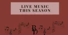 Live music this season