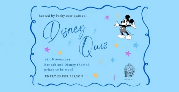 Disney Quiz hosted by Lucky Cow Quiz Co.