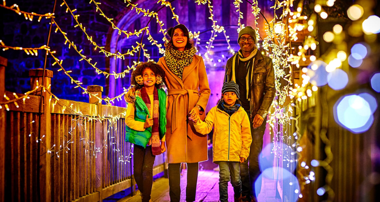 Eltham Palace Christmas lights.