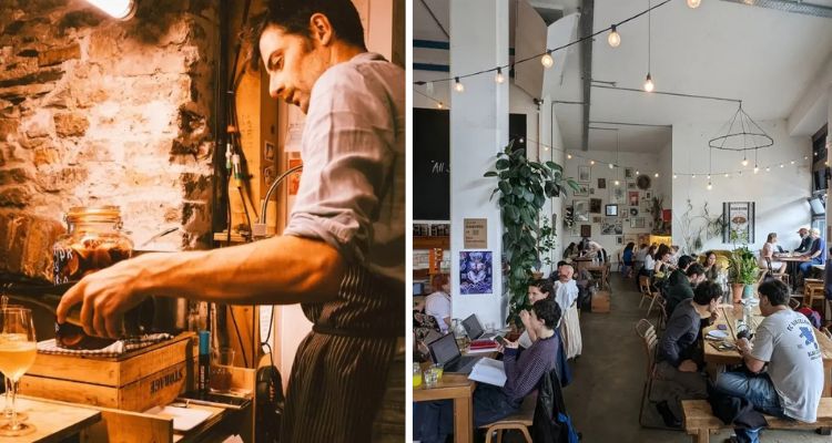 Fumbally cafe and craft market in Dublin.