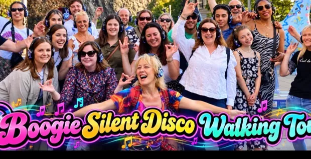 Christmas Boogie Shoes Silent Disco Walking Tour Lights Central London Fun