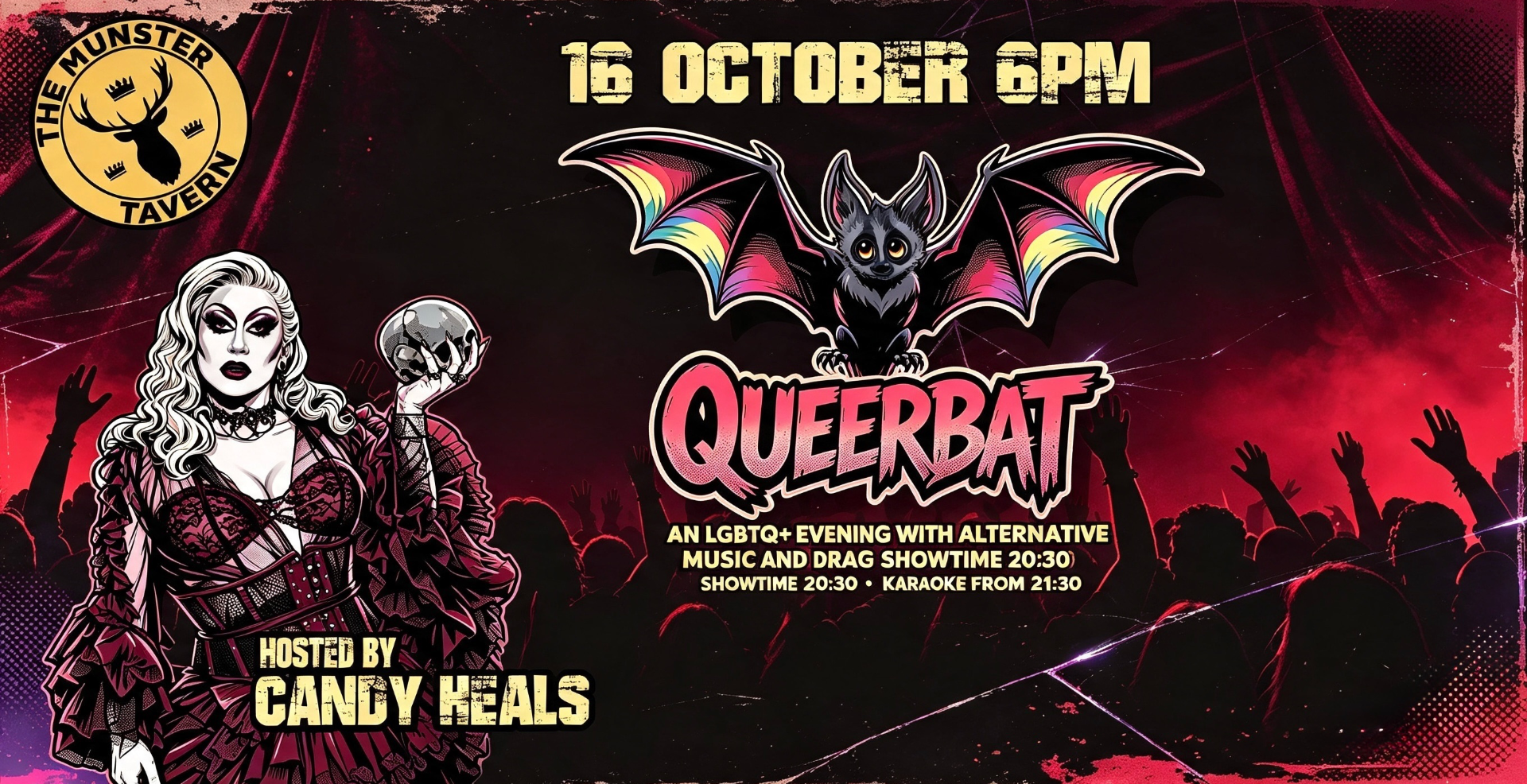 QUEERBAT - An alternative LGBTQ+ evening with drag show and karaoke