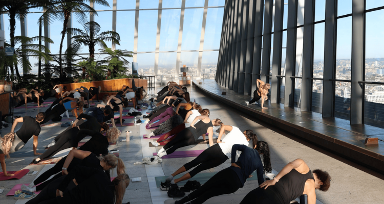 HIIT Class at Sky Garden.