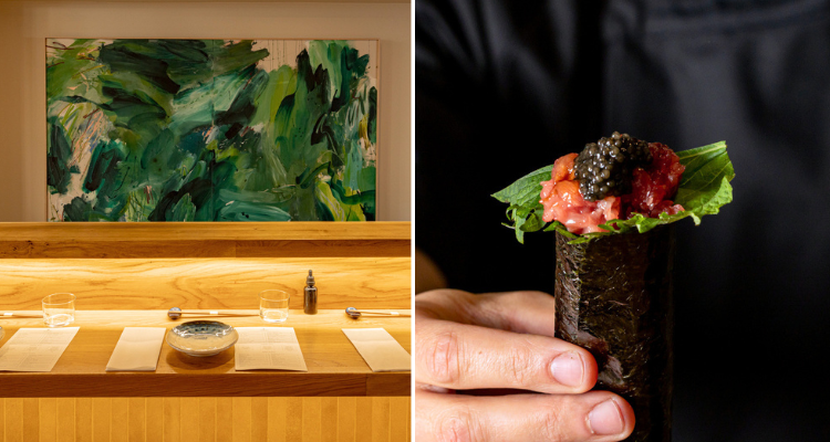 Temaki interiors and 'the temaki' roll.