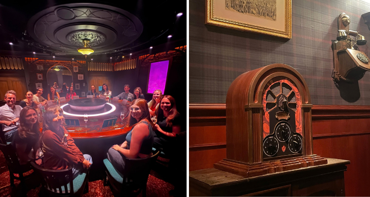 The Traitors: Live Experience everyone at the round table and the banished room.