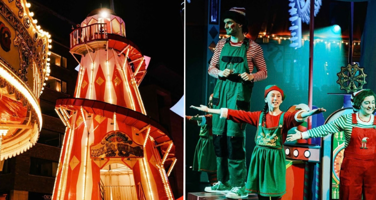 Twinkle Town Dublin rides and elves.
