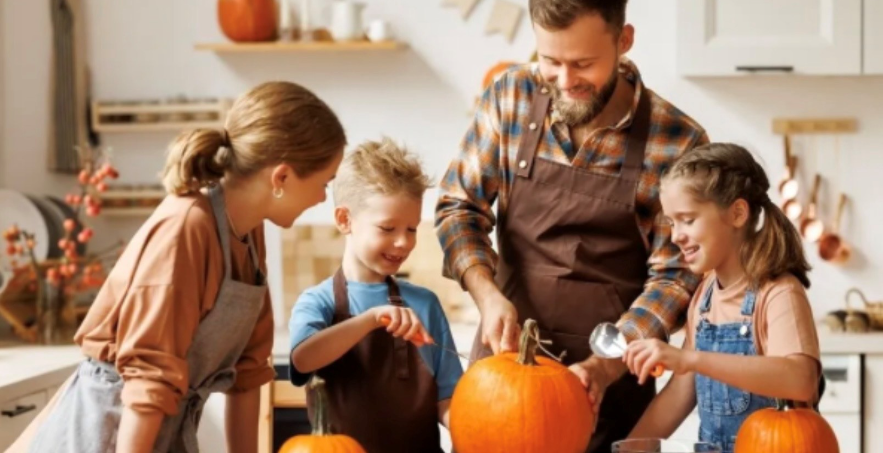 Kids Pumpkin painting Carving