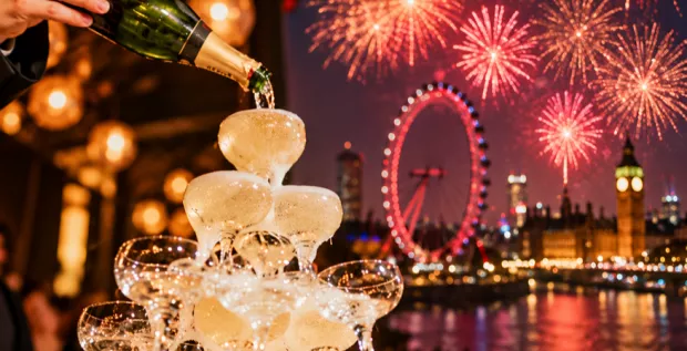 New Year's Eve at All Bar One with London Fireworks